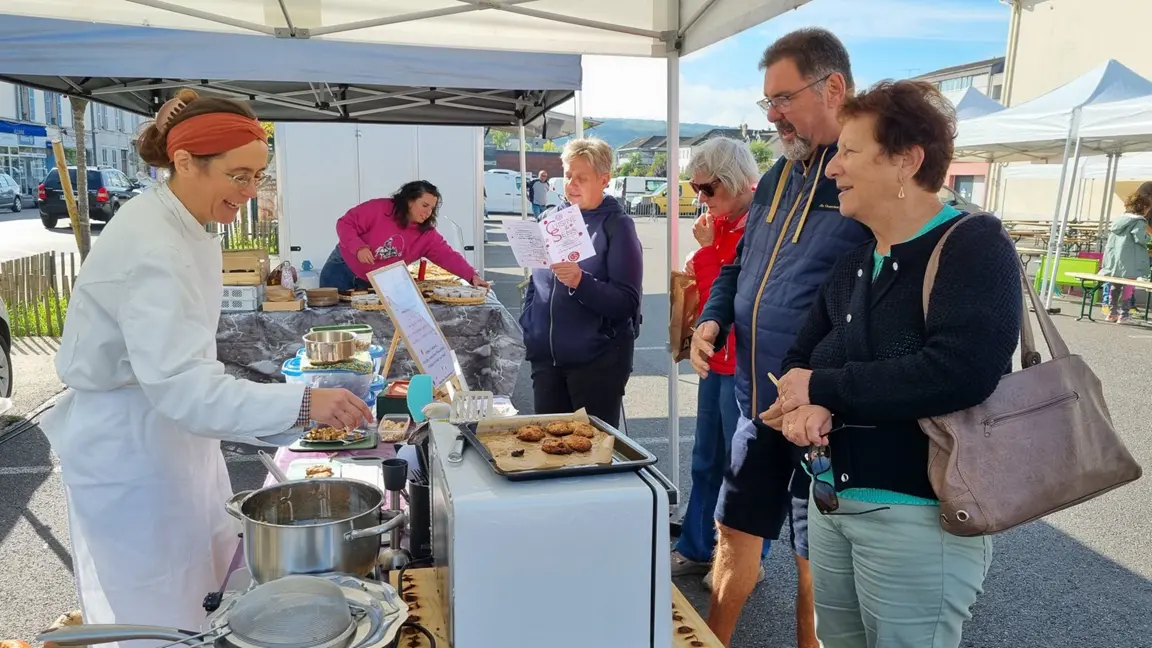 Foire bio de Vesoul Démonstration culinaire avec le GAB