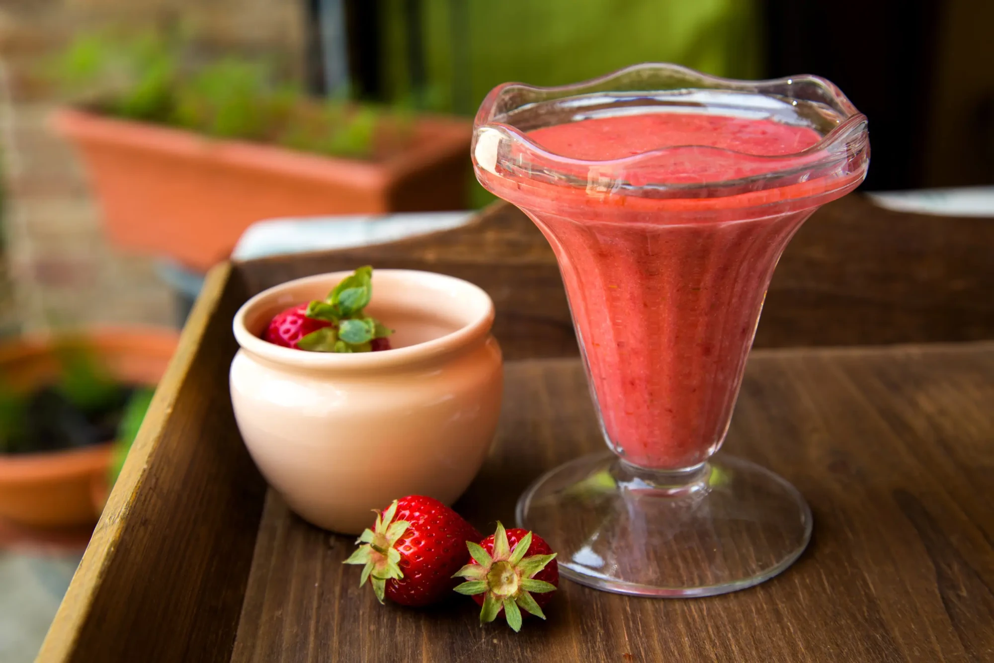 Mousse de fraise vegan 2